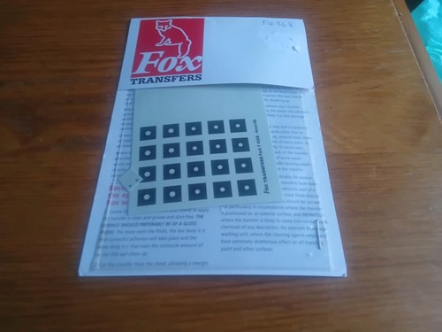 Fox transfers 4mm - transfers., 4368