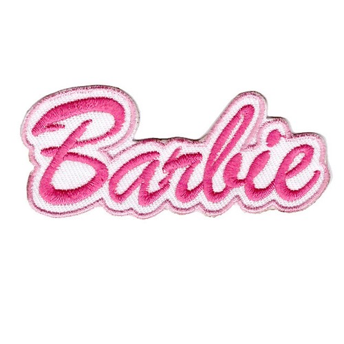 Rosa barbie logo bügelbild - barbie,